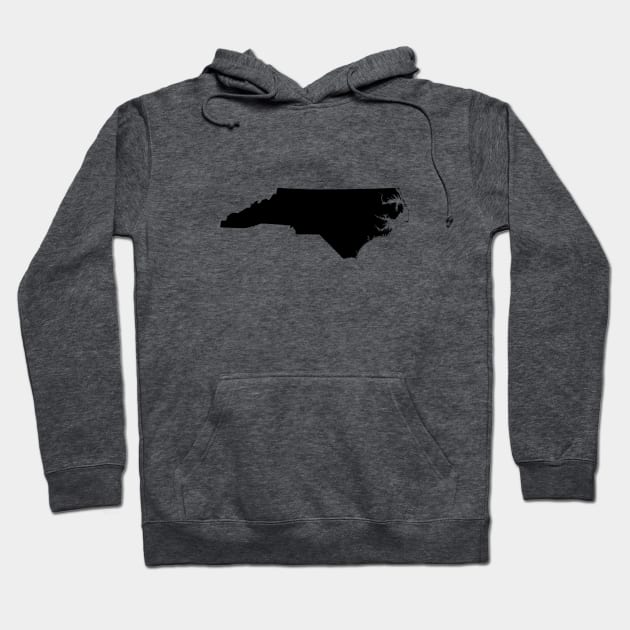 North Carolina Black Hoodie by AdventureFinder